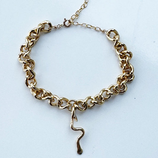 Snake Chunky Chain Bracelet