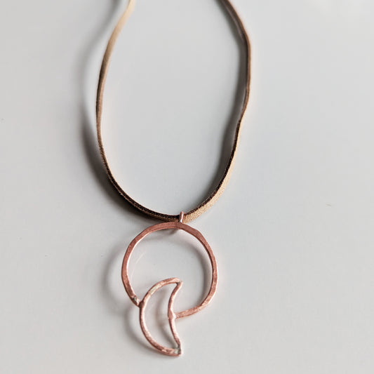 The Copper Moon Hoop Necklace