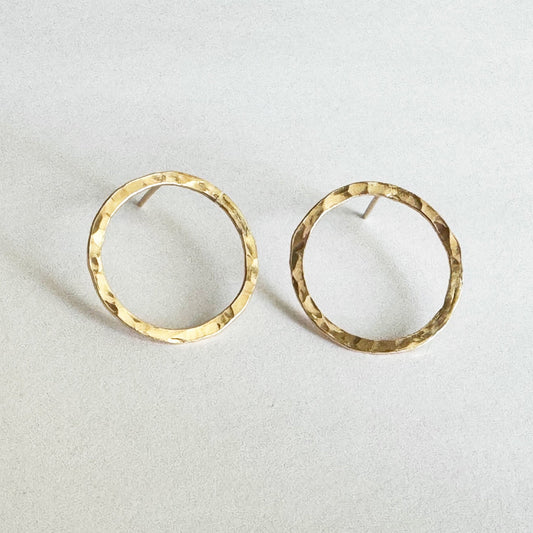 Dainty Gold - Filled Circle Earrings - Peerless Charm