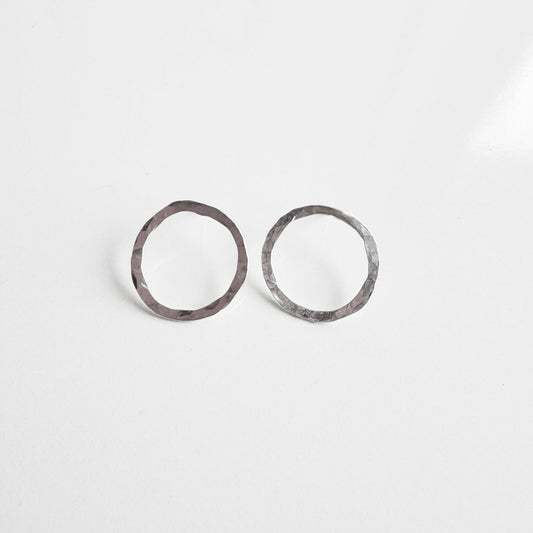 Dainty Sterling Silver Circle Earrings - Peerless Charm