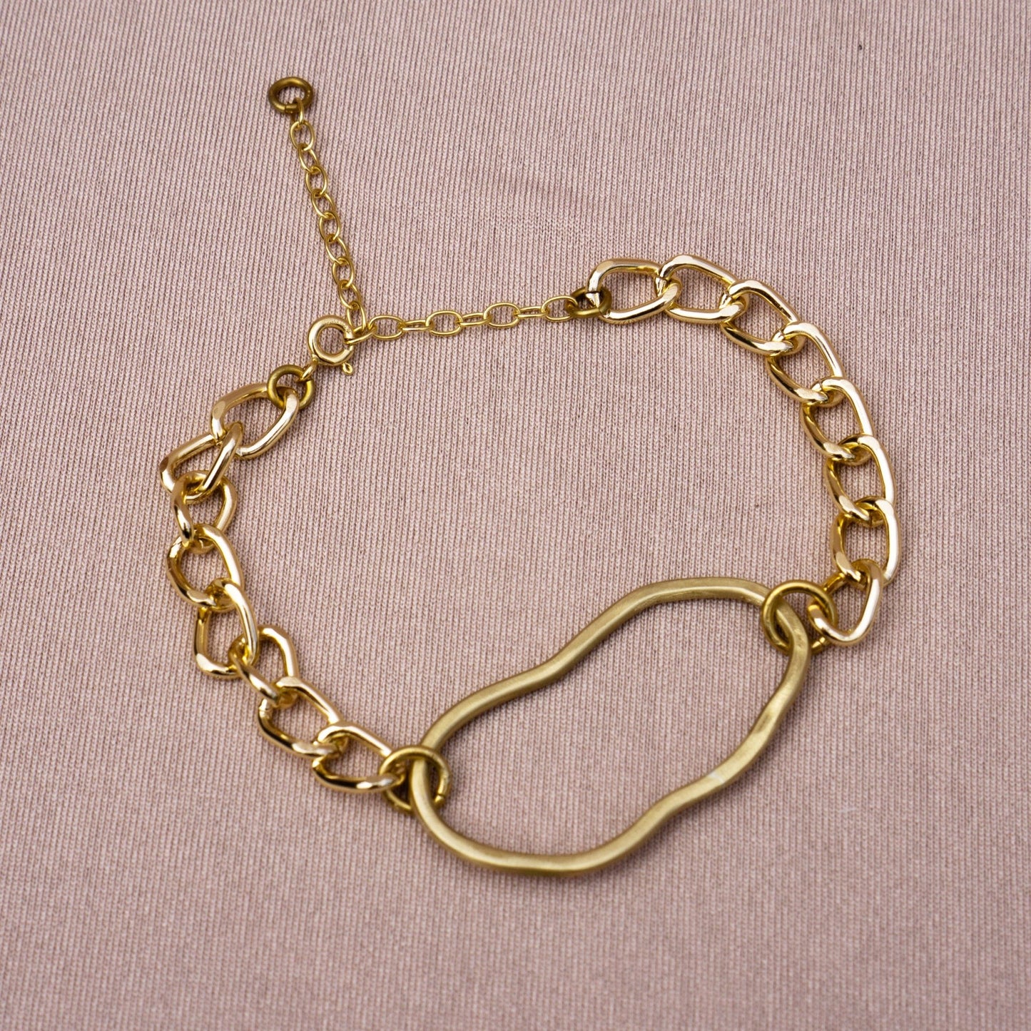FreeForm Outline Chunky Chain Bracelet - Peerless Charm
