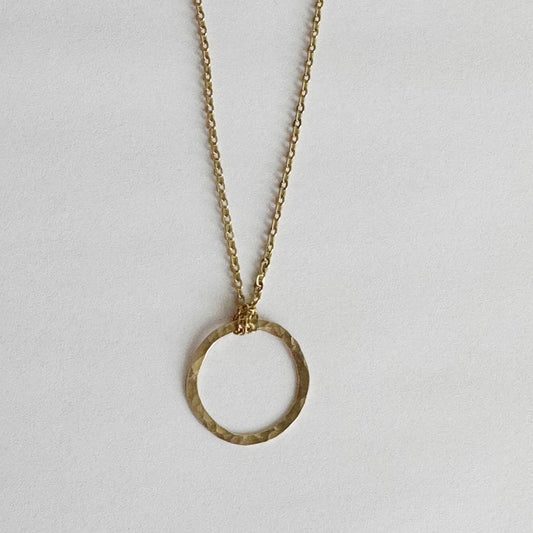 Gold - filled Dainty Circle Necklace - Peerless Charm