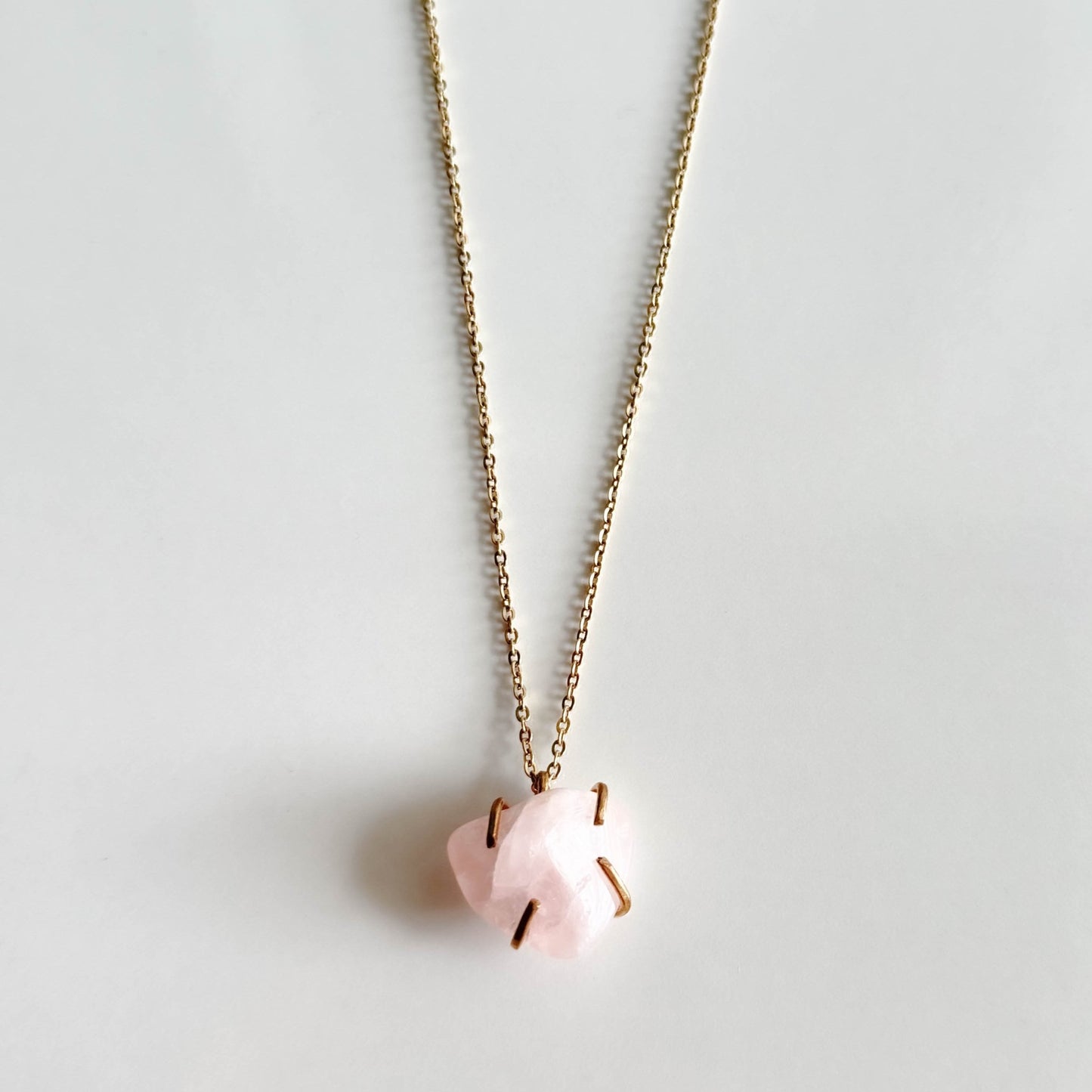 Rose Quartz Amulet Necklace - Peerless Charm