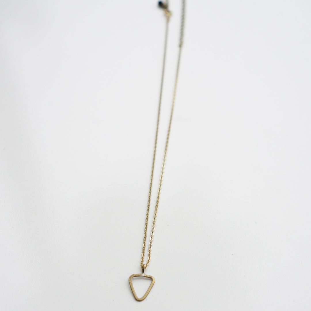 Dainty Triangle Layering Necklace - Peerless Charm