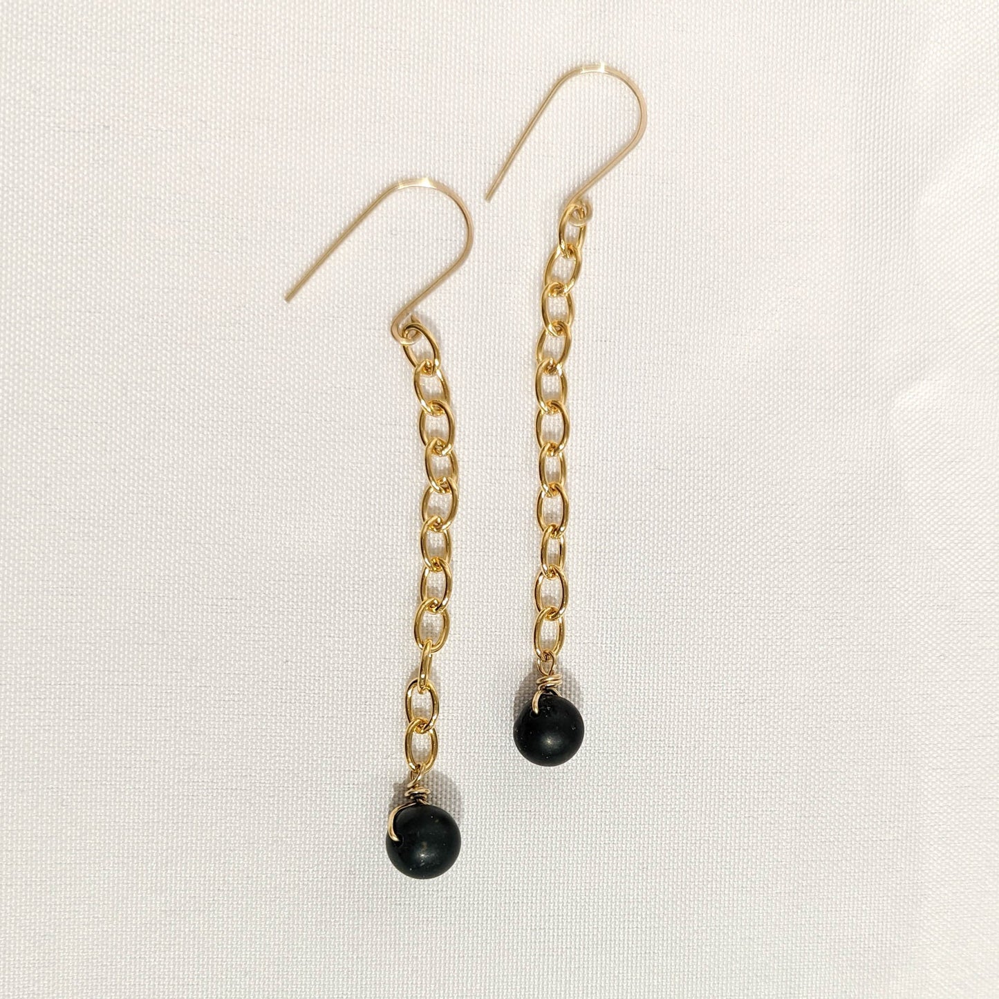 Green Bloodstone Dangle Earrings - Peerless Charm