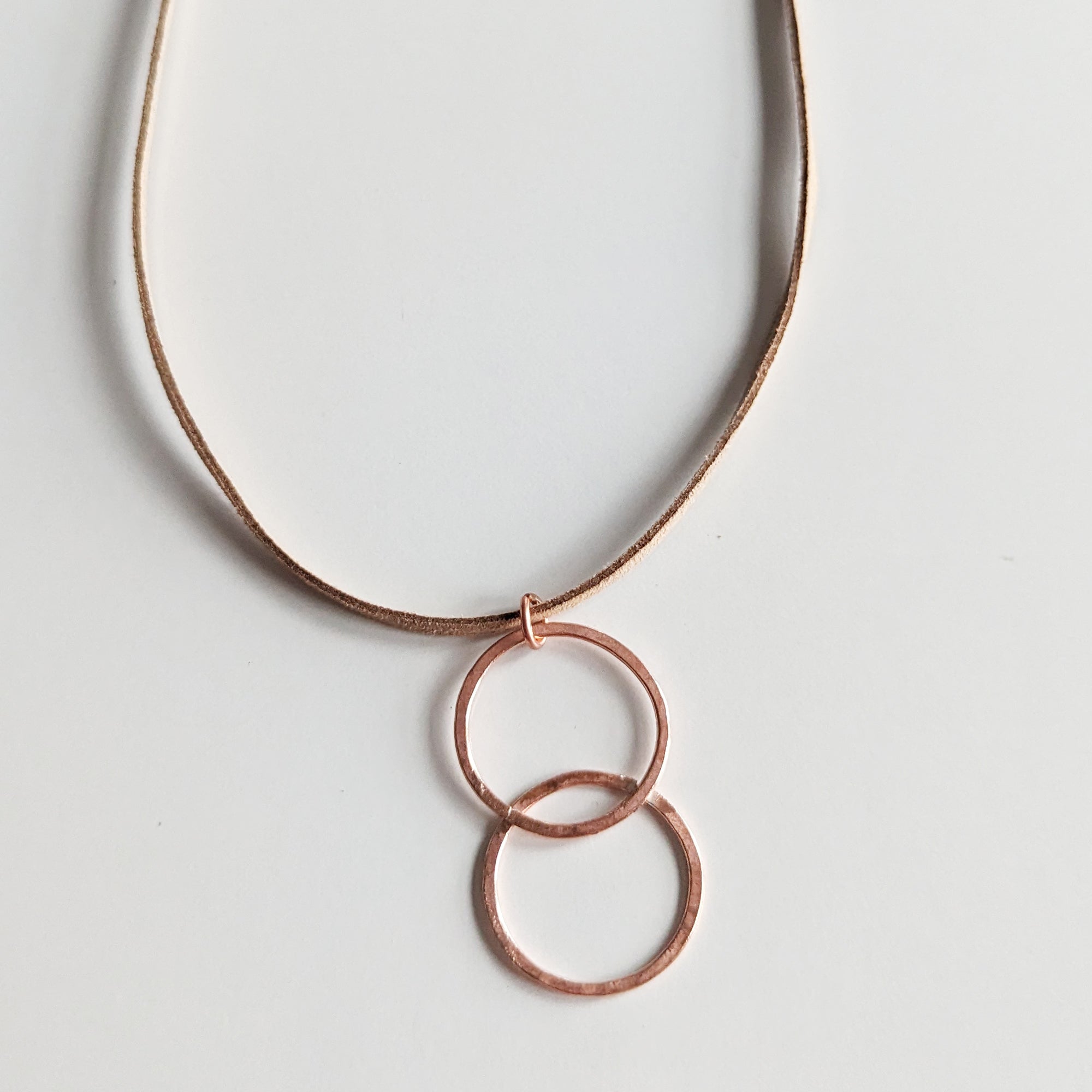 The Copper Double Hoop Necklace
