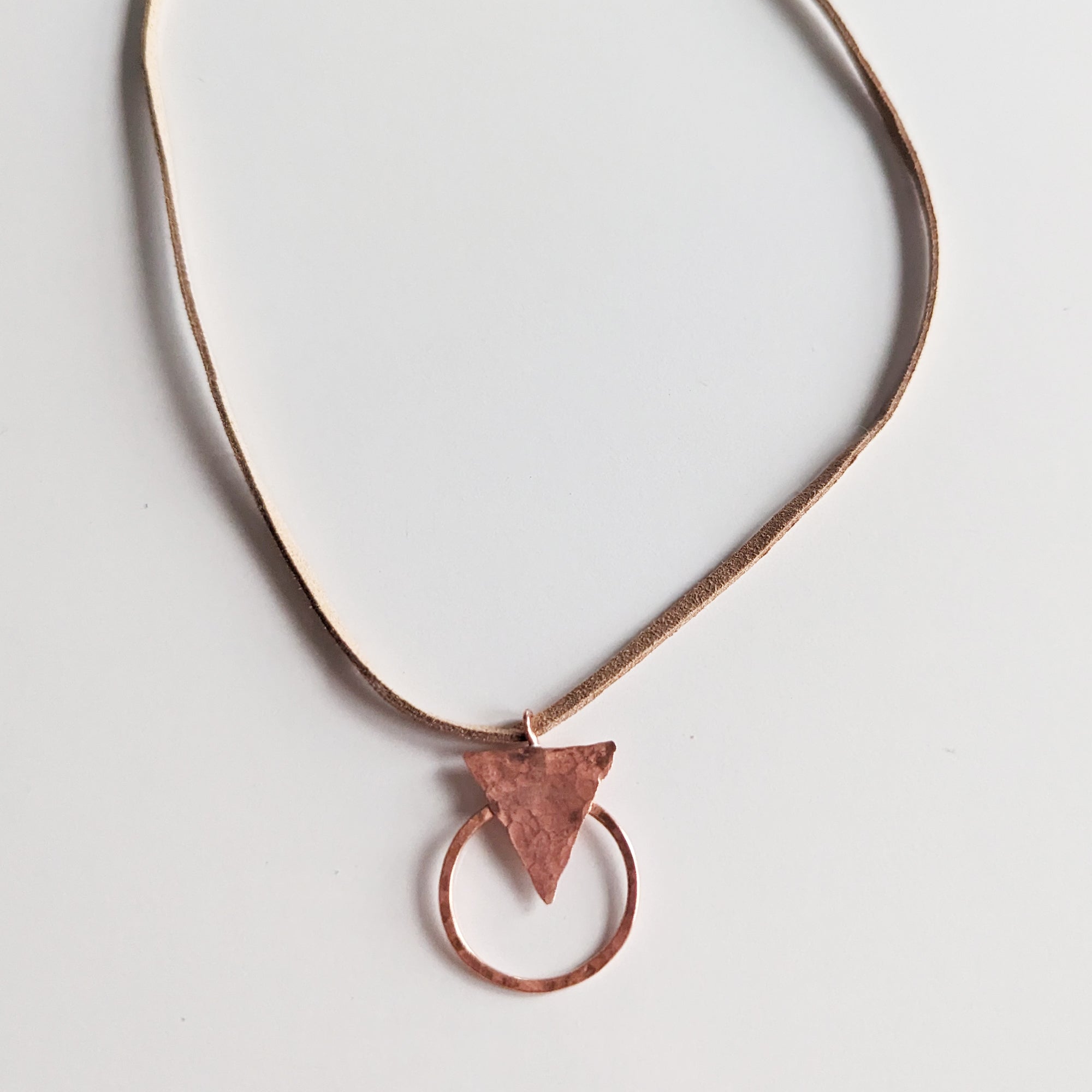 The Copper Triangle Hoop Necklace