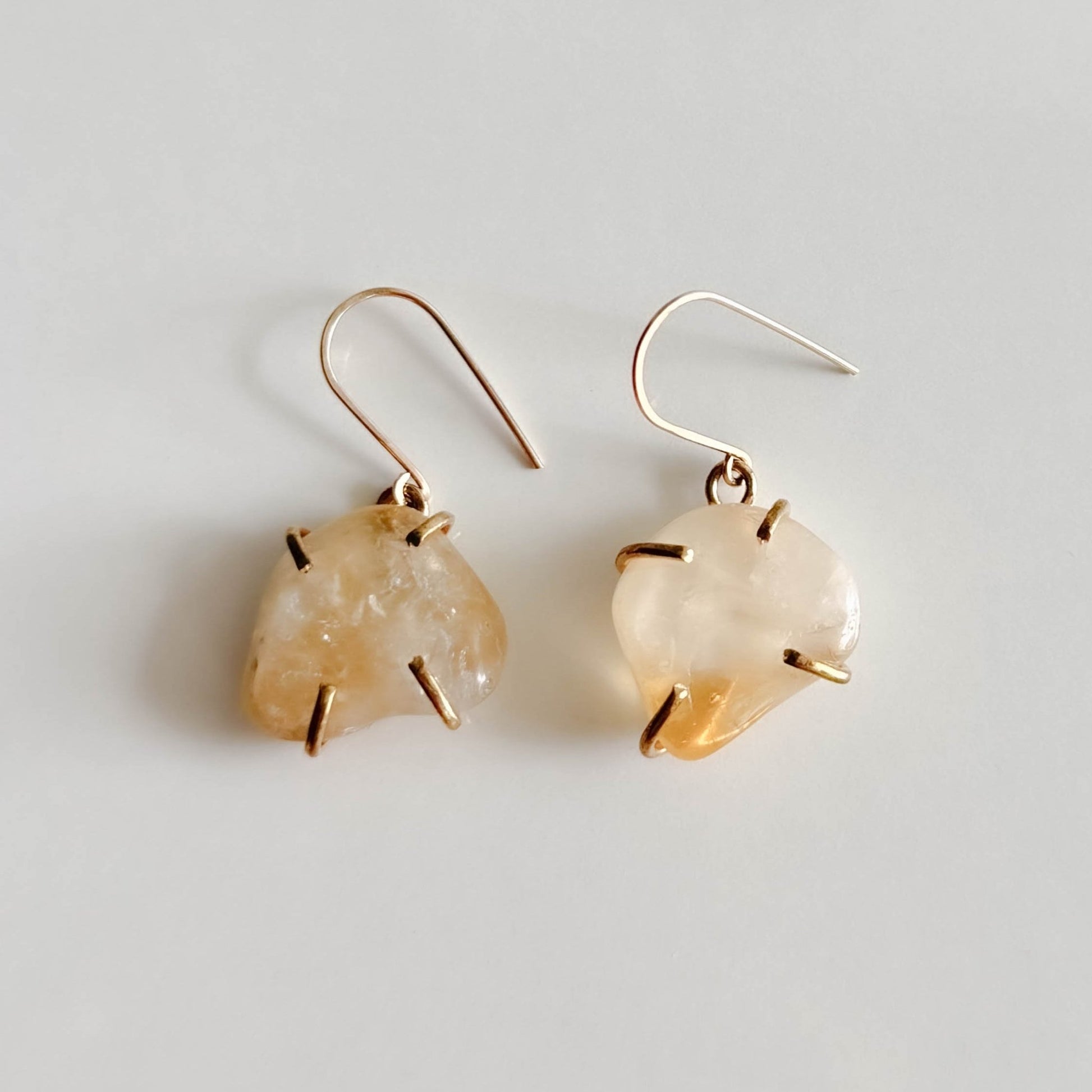 Citrine Amulet Earrings - Peerless Charm