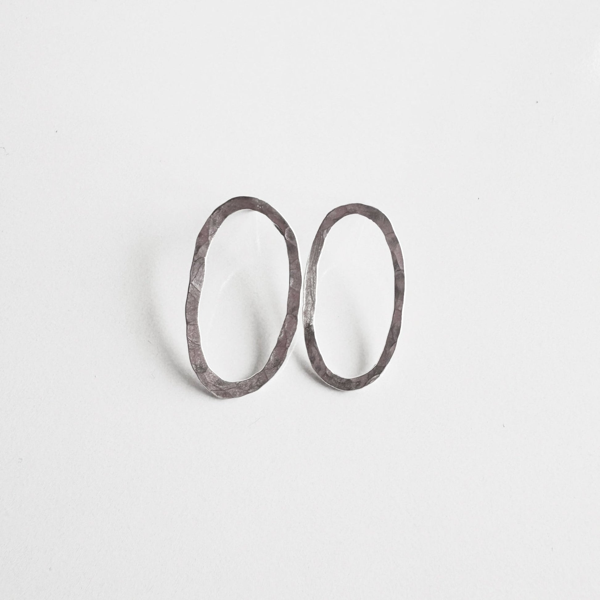 Dainty Sterling Silver Oval Earrings - Peerless Charm
