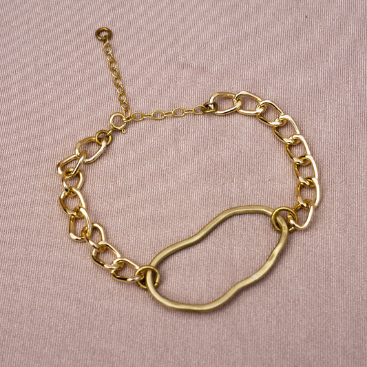 FreeForm Outline Chunky Chain Bracelet - Peerless Charm