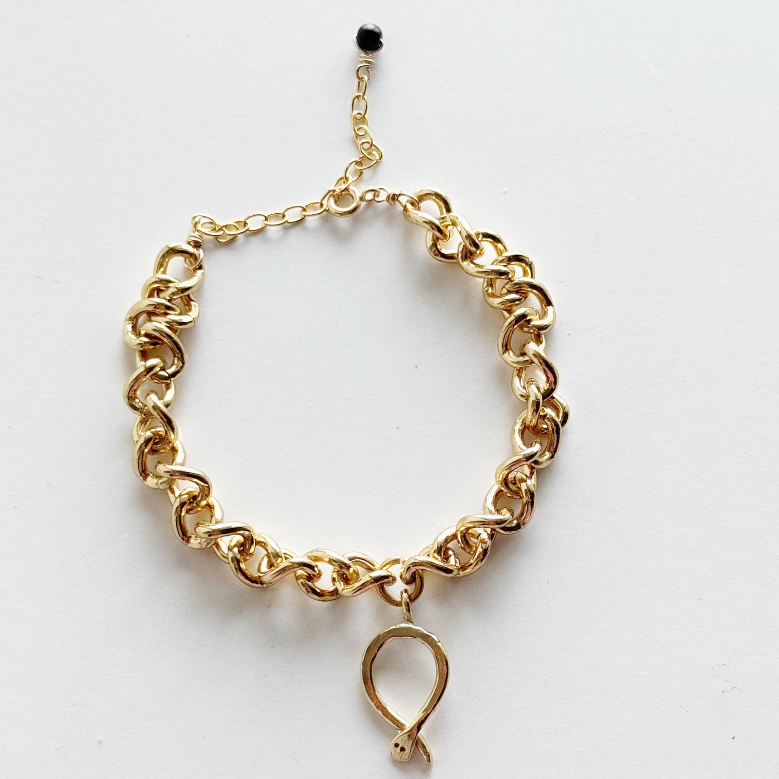 Snake Hoop Chunky Chain Bracelet - Peerless Charm