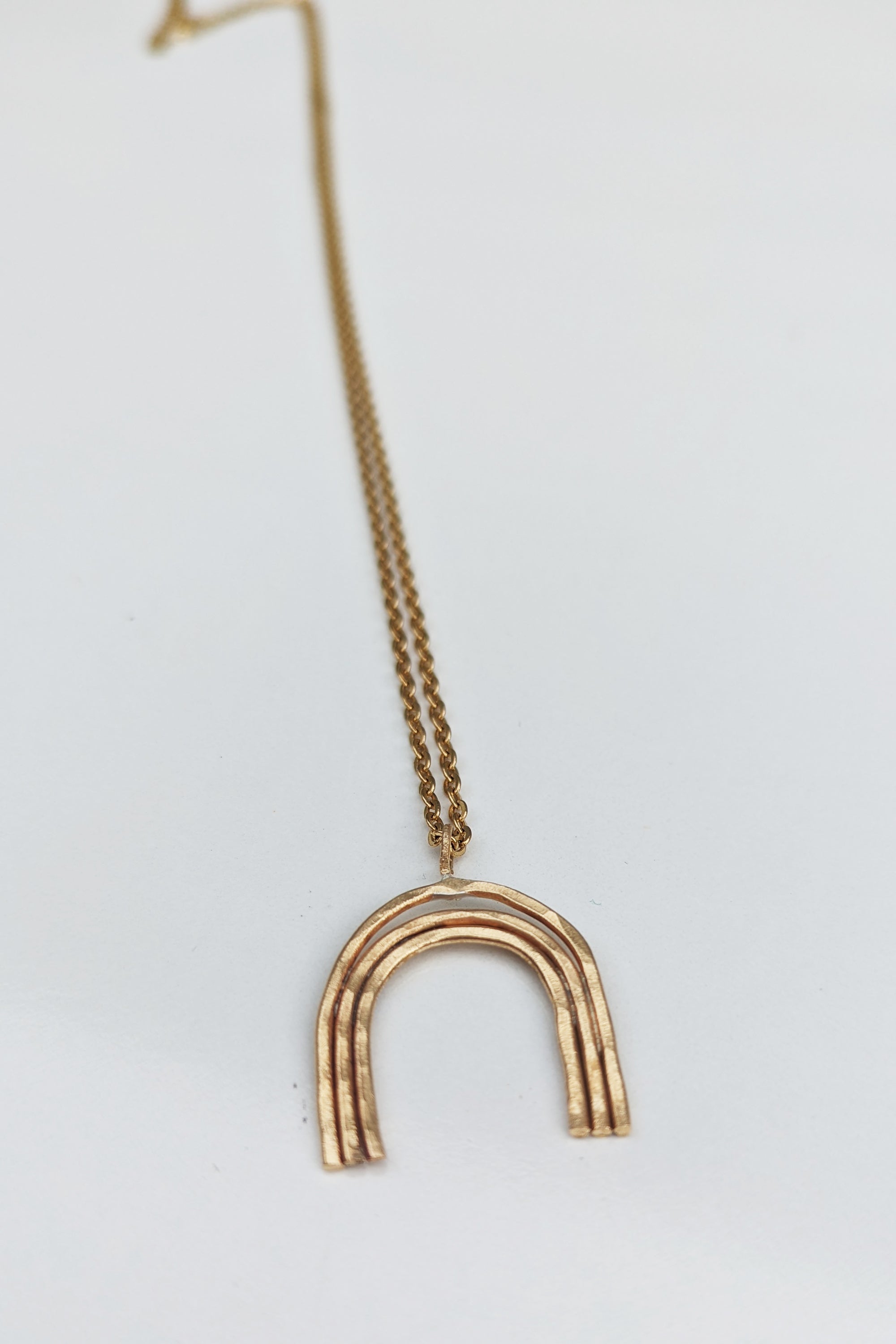 Brass Rainbow Necklace -Long