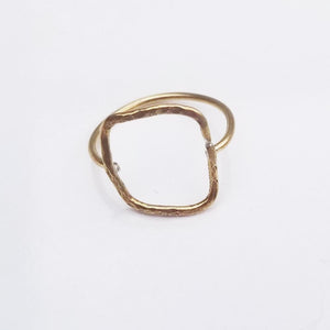 Geometric Ring -Organic Square