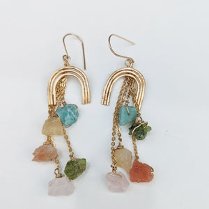 Pride Dripping Rainbow Earrings