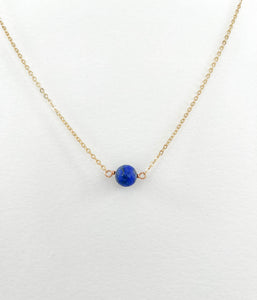 Blue Lapis Simple Layering Necklace