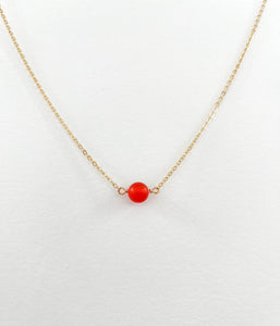 Red Carnelian Simple Layering Necklace
