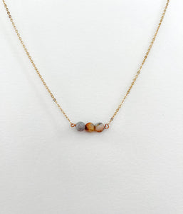 Artistic Jasper Dainty Bead Layering Necklace