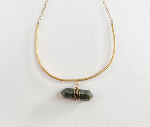 Labradorite Point Choker