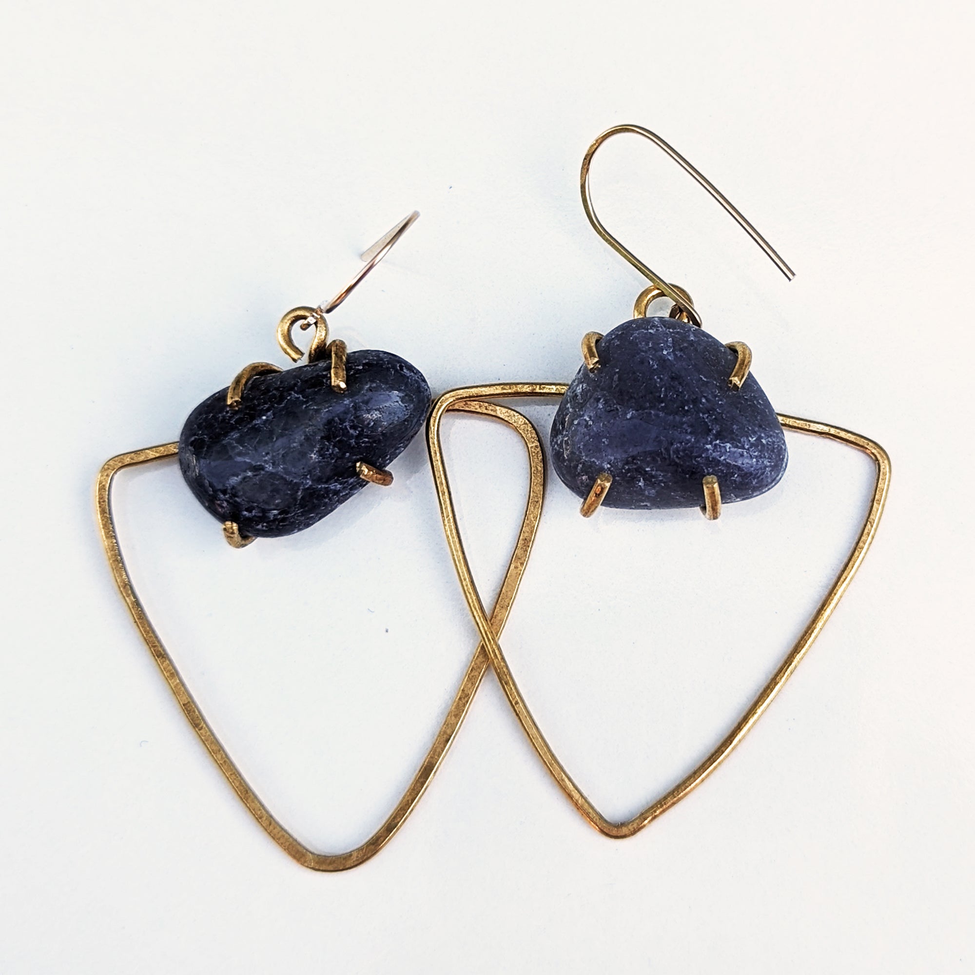 Iolite Amulet Earrings