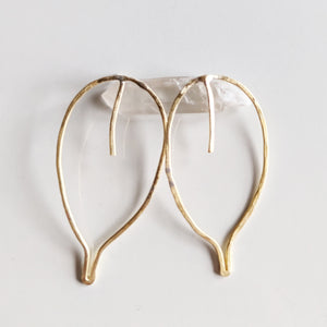Large Leaf Stud Earrings