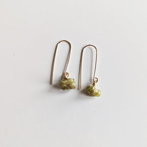 Long Peridot Earrings
