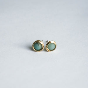 Blue Amazonite Charming Studs