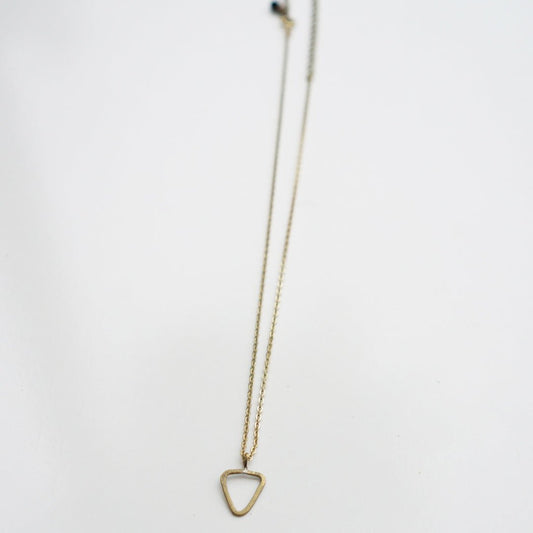 Dainty Triangle Layering Necklace - Peerless Charm
